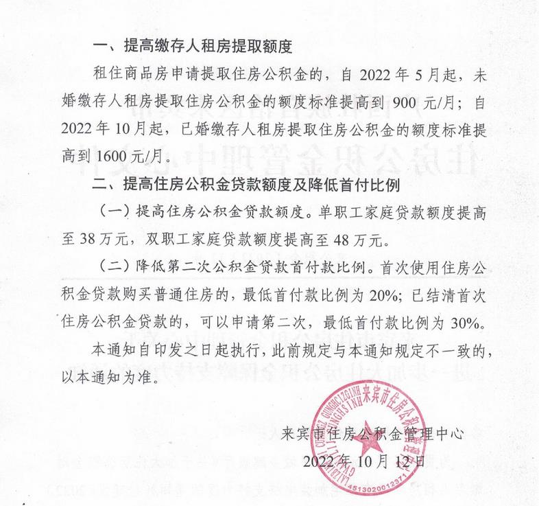 廣西來賓市住房公積金管理中心網(wǎng)站信息截圖。