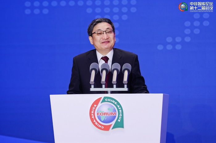 中國政府非洲事務(wù)特別代表劉豫錫在中非智庫論壇第十二屆會議開幕式上發(fā)表致辭。主辦方供圖