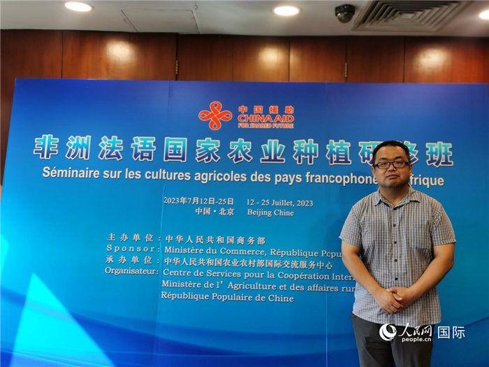 農(nóng)業(yè)農(nóng)村部全國(guó)農(nóng)業(yè)技術(shù)推廣服務(wù)中心正高級(jí)農(nóng)藝師孫釗。人民網(wǎng) 孫鴻宇攝