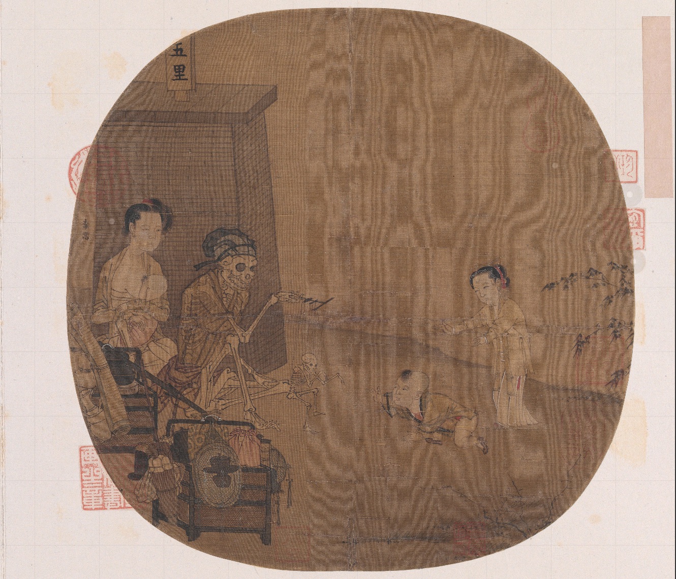 南宋名畫(huà)《骷髏幻戲圖》。圖片來(lái)源：故宮博物院官方網(wǎng)站