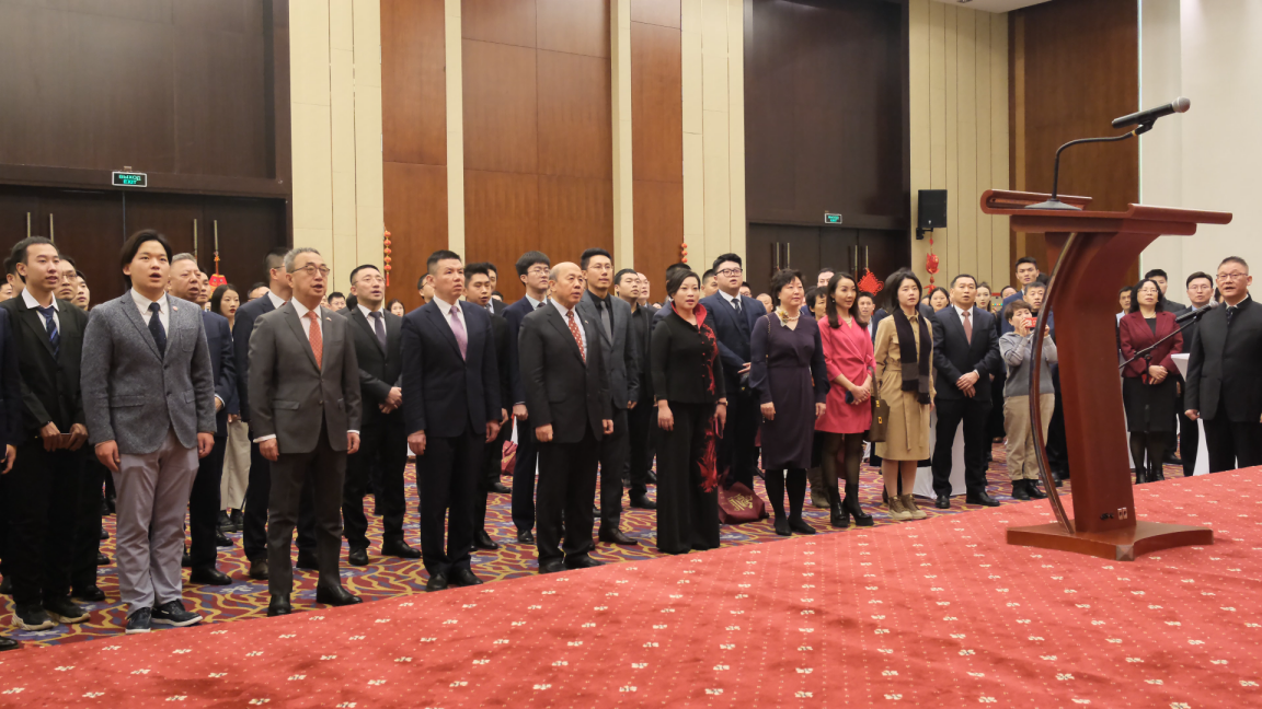 駐白俄羅斯使館2024年新春招待會現(xiàn)場。 駐白俄羅斯使館供圖