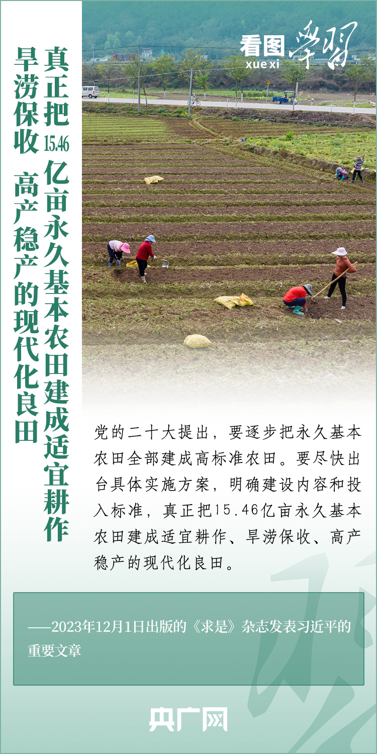 看圖學習丨推廣良田、良種、良法、良機 給農(nóng)業(yè)現(xiàn)代化插上科技的翅膀