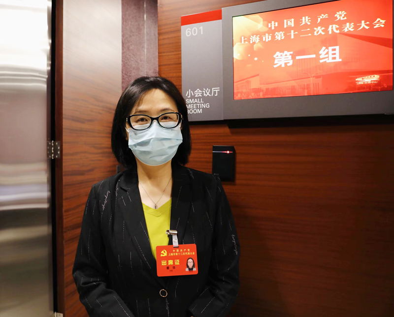 黨代表翟華。人民網(wǎng) 王文娟攝