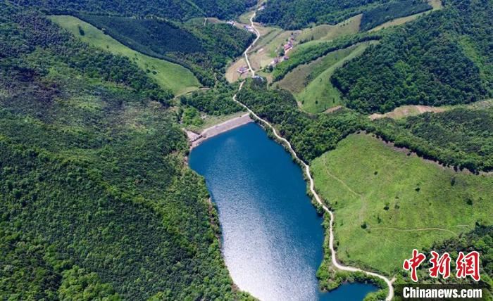 空中俯瞰北山村。洲湖鎮(zhèn)供圖