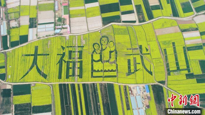 2019年4月，天水武山縣萬畝鄉(xiāng)村油菜花海。(資料圖) 何海瑞 攝