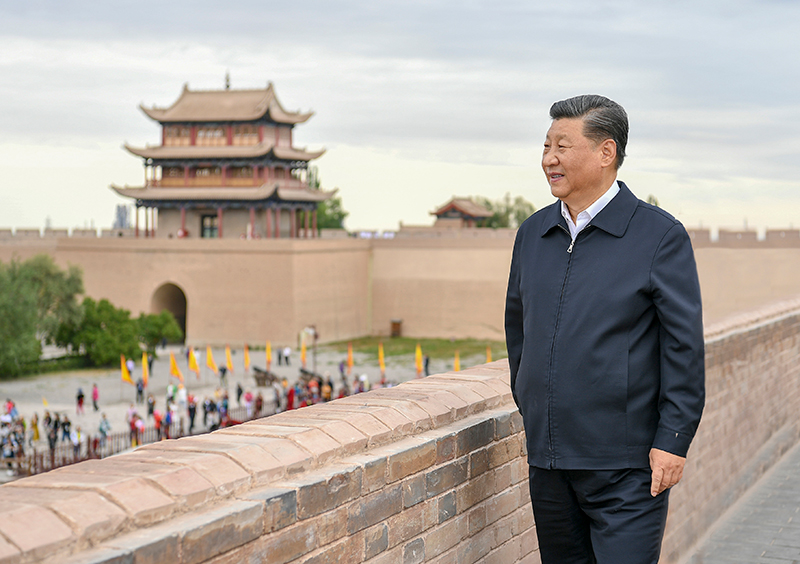 2019年8月20日，習近平總書記來到甘肅嘉峪關關城，登上城樓察看關城整體面貌，聽取河西走廊長城、關隘歷史文化情況介紹。