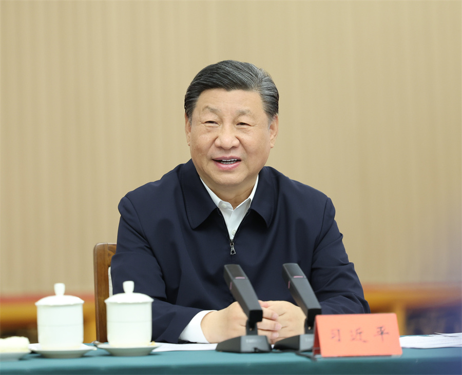 2024年5月23日下午，中共中央總書記、國家主席、中央軍委主席習(xí)近平在山東省濟(jì)南市主持召開企業(yè)和專家座談會(huì)并發(fā)表重要講話。新華社記者 鞠鵬 攝