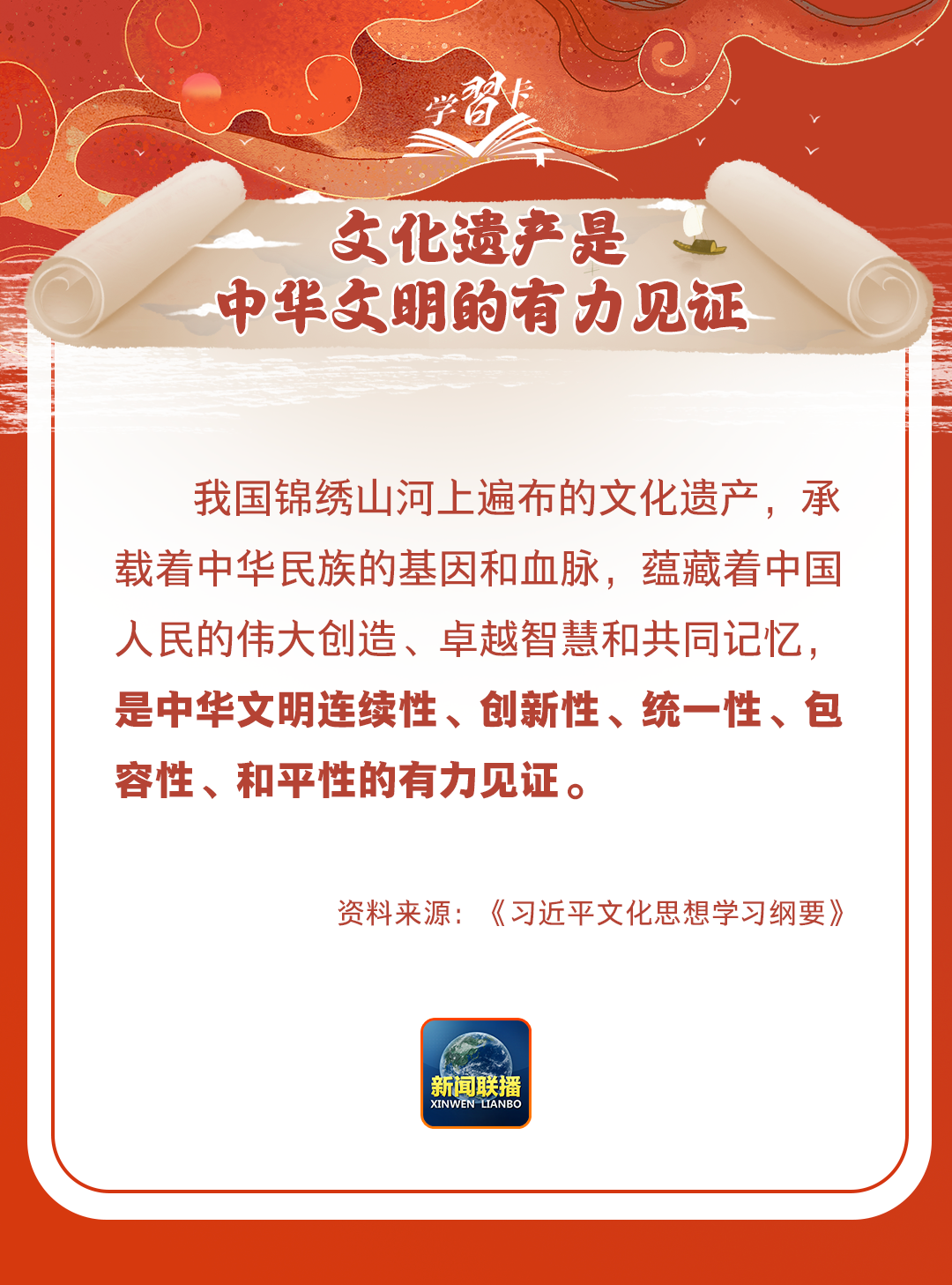 學(xué)習(xí)卡丨守護(hù)好中華民族的文化瑰寶！