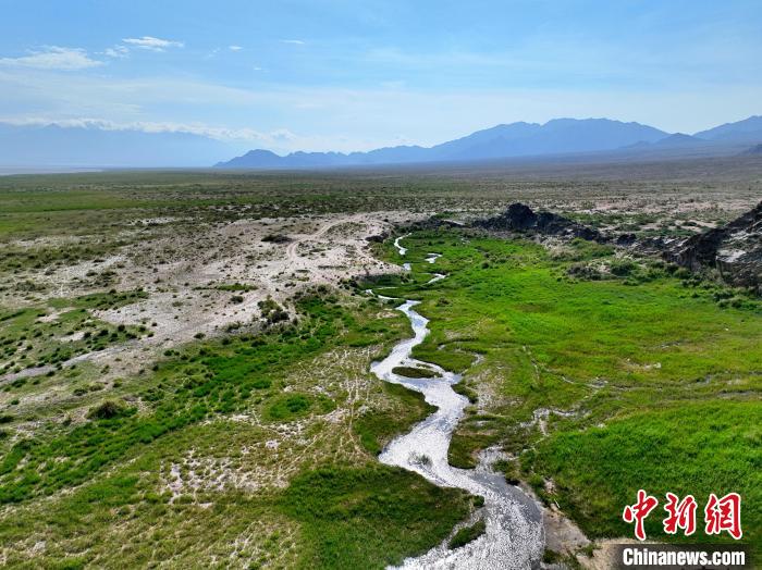 圖為航拍都蘭湖國(guó)家濕地公園綠意盎然?！∑钤鲚?攝
