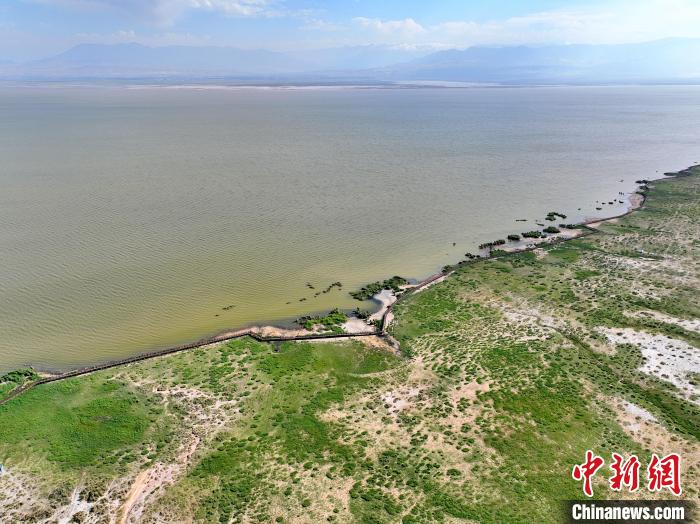 圖為航拍都蘭湖國(guó)家濕地公園?！∑钤鲚?攝