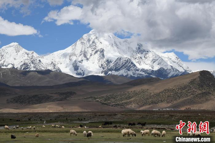資料圖為拉薩市尼木縣境內(nèi)的瓊姆崗嘎雪山?！∝暩聛?lái)松 攝